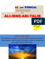 SOCIAL AND ETHICAL THOUGHT OF ALI-IBNE-ABI-TALIB
