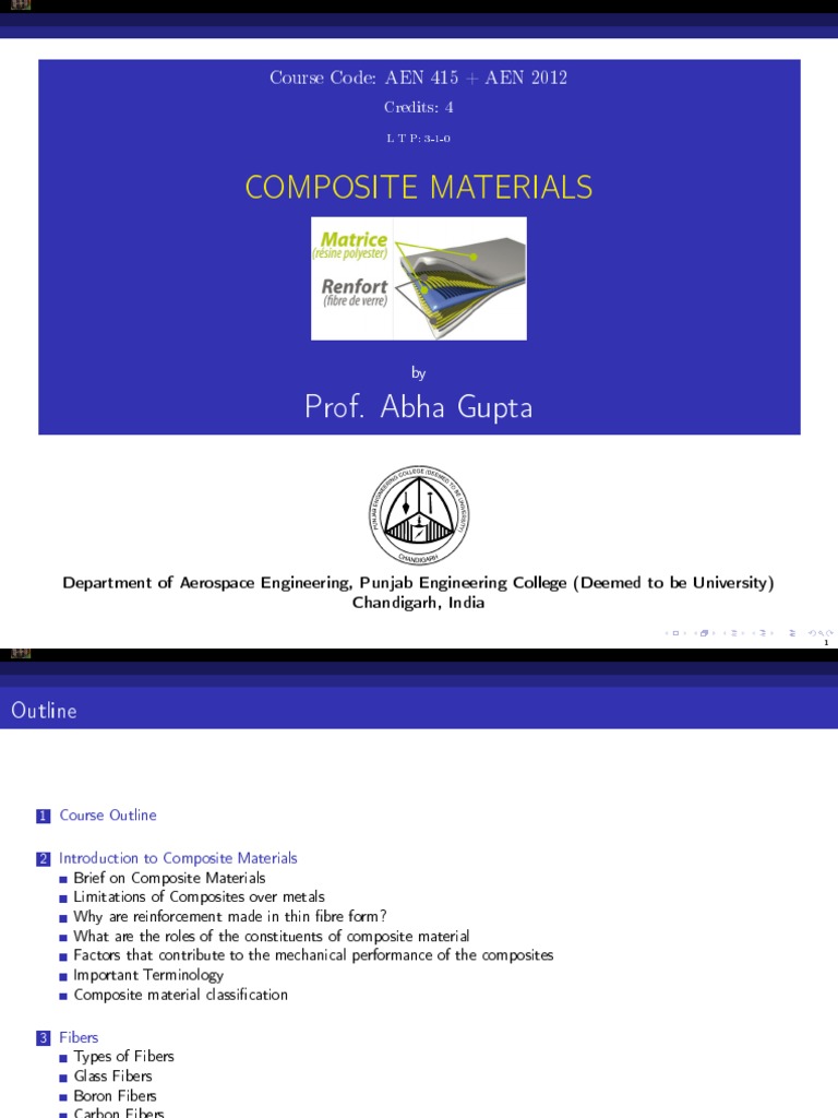 Composite Materials - PPT - For Students | PDF | Technology & Engineering