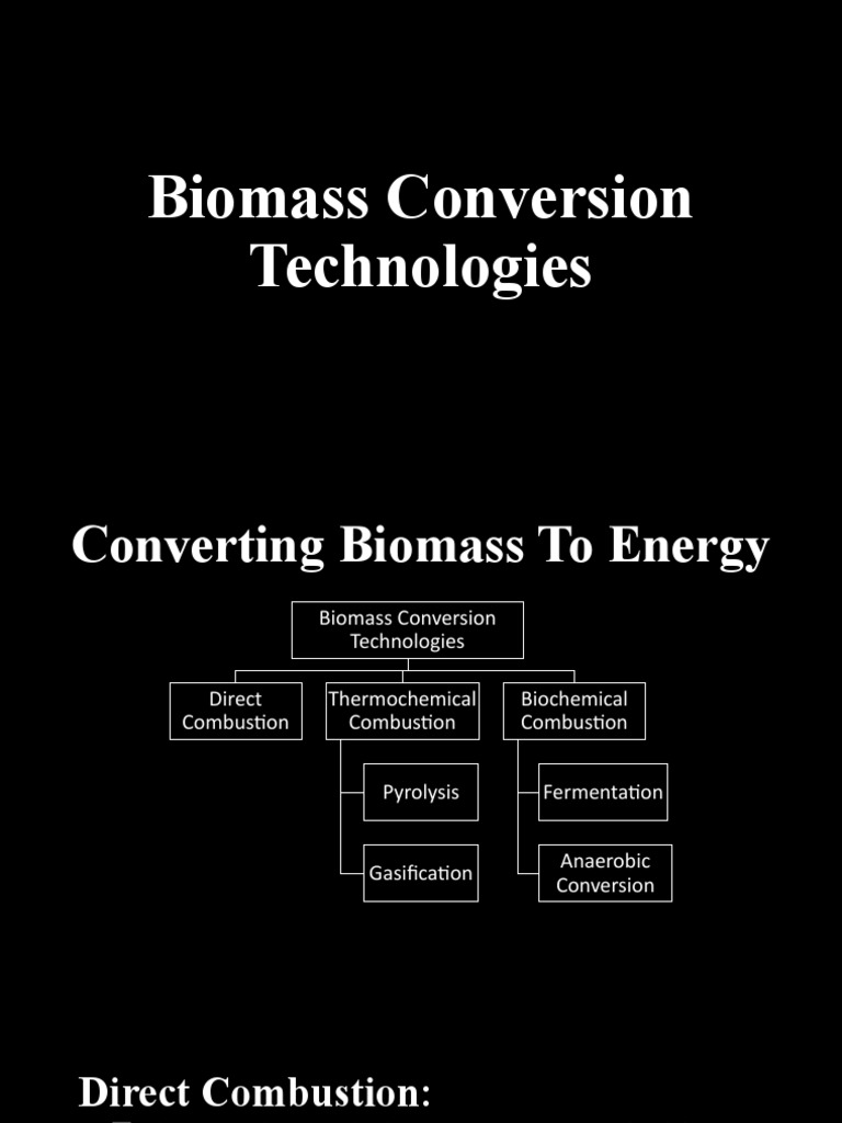 Biomass Energy Conversion Methods | PDF | Gasification | Anaerobic ...