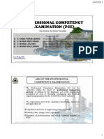 Bem Webinar 2021 Series - 10. Professional Competency Examination (Pce)