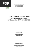 Midterm Modules in Ge 3 Contemporary World