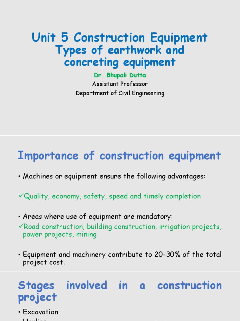 Construction Equipment | PDF | Crane (Machine) | Truck