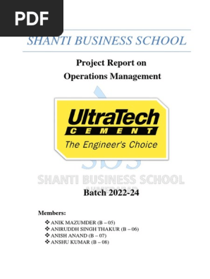 UltraTech Cement Group Project CE-V