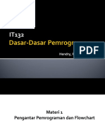 Pertemuan 1b - Pengantar Pemrograman Dan Flowchart