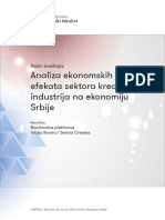 Kreativne Industrije 2021 - Izvestaj Srbija 2