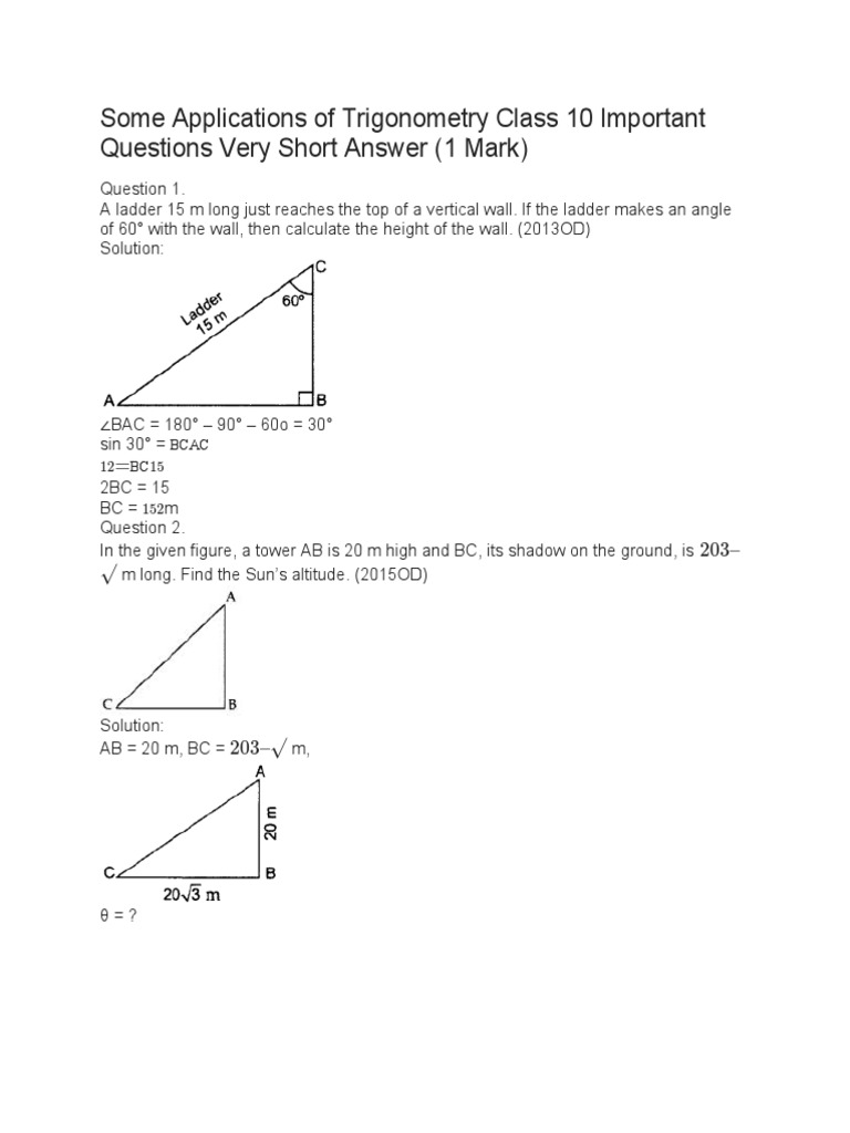 some-applications-of-trigonometry-class-10-important-questions-pdf