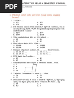 Materi Matematika Kelas 4 Semester 1 | PDF