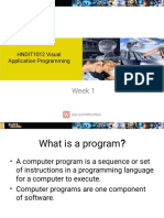 Week 1: HNDIT1012 Visual Application Programming
