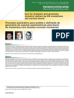 Processo Automático para Análise e Definição de Geometria de Cúpulas Axissimétricas Pela Teoria de Membrana Com Tensões Normais Constantes