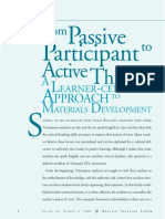 From Passive Participant To Active Think