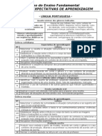 Matriz de Expectativas de Aprendizagem