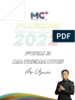 Form 3 Maths MR Uzairi 01.08.2022