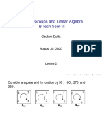 SC 220: Groups and Linear Algebra B.Tech Sem-III: Gautam Dutta