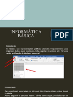 Informática Básica Tabelas