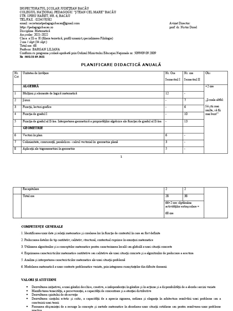 Clasa 9 Filologie | PDF