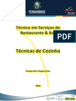 Técnico em Serviços de Restaurante e Bar - Técnicas de Cozinha