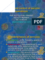 Control of Service Operations