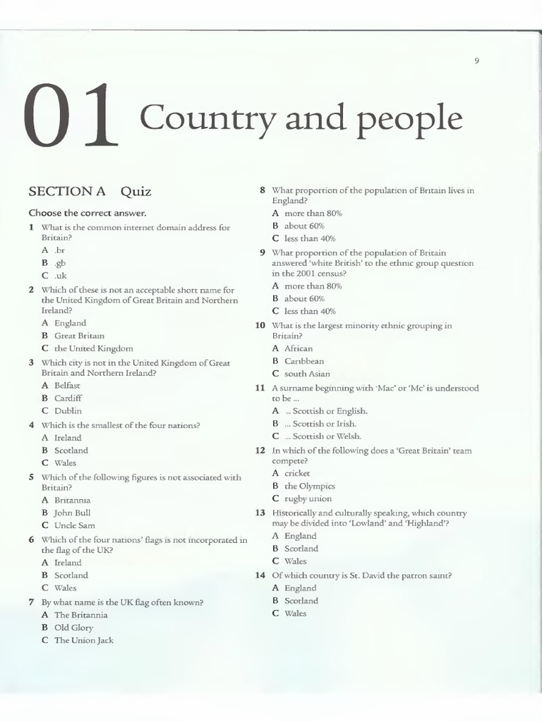 Chapter 1. Country N People | PDF