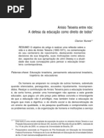 Anisio Teixeira-Clarice Nunes