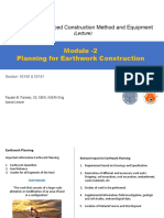 MOD-02 - Planning For Earthwork Construction