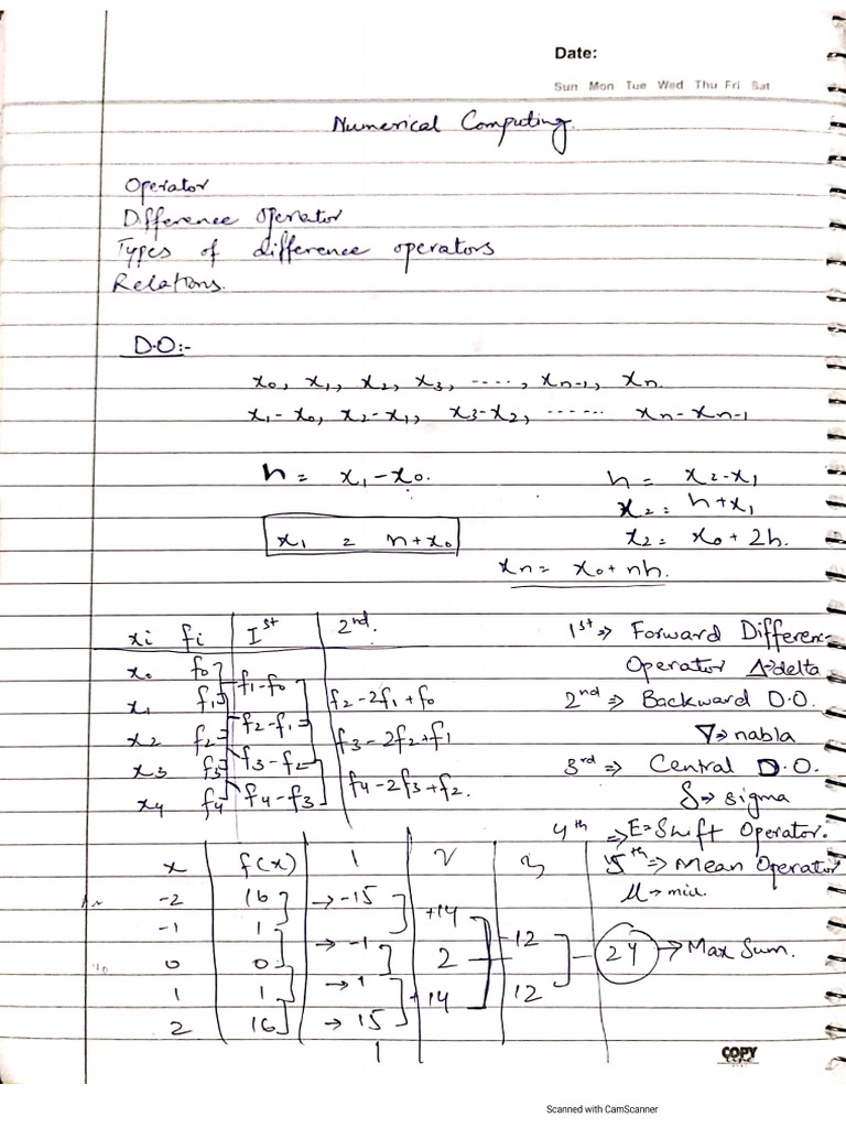 Numerical Computing Notes | PDF