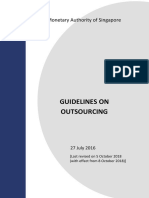 Outsourcing Guidelines - Jul 2016 Revised On 5 Oct 2018