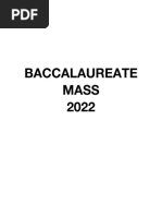 Baccalaureate Mass