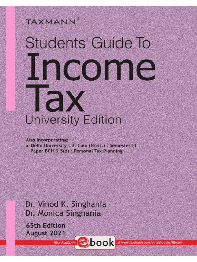 Tax VK Singhania PDF
