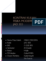 Fisika Modern-2022 - Kontrak Kuliah