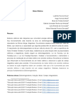 Relatório Motor Elétrico - Laís Almeida Da Conceição