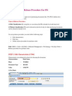 Release Procedure For PO