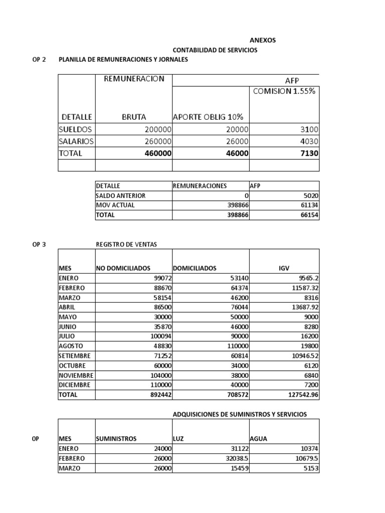 Monografia Contabilidad De Servicios Pdf Economias Business