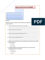 LKPD Pers Dan Pertidaksamaan Linear