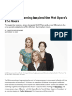 How Renée Fleming Inspired The Met Opera's The Hours - Playbill
