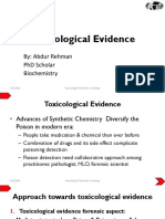 Toxicological Evidence