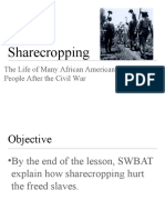 Reconstruction Unit - Lesson 3 - Sharecropping - PowerPoint