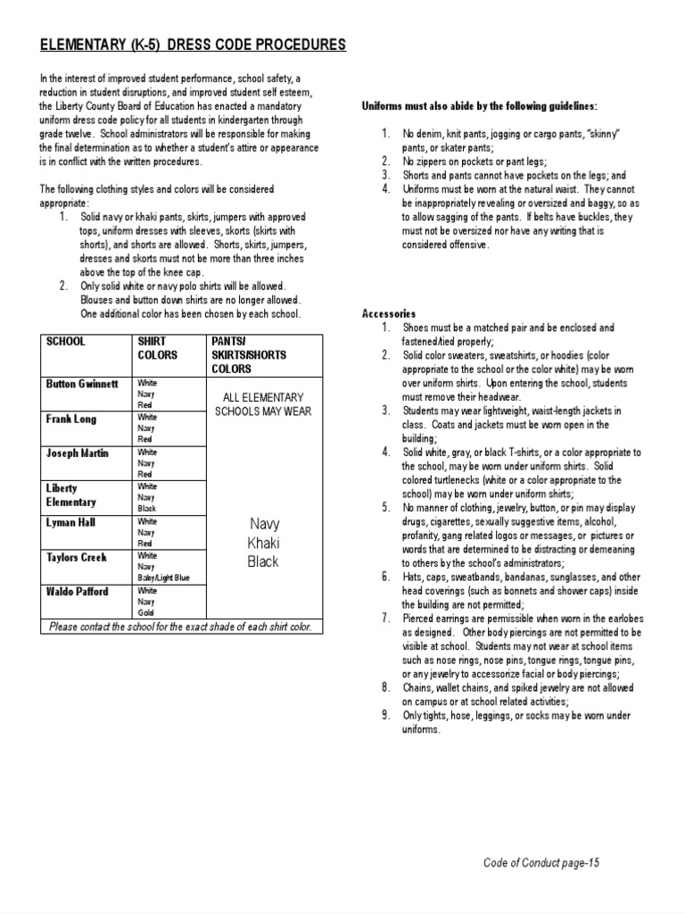 Dress Code Policy PDF Consumer Goods Cultural Trends