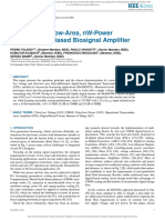 Low-Voltage Low-Area nW-Power CMOS Digital-Based Biosignal Amplifier