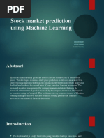 Stock Market Prediction Using Machine Learning