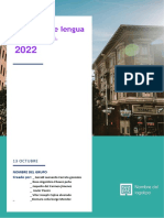 Proyecto de Lengua y Literatura 2022