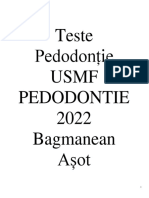 Teste Pedodontie 2022
