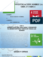 ODS 3 y 4: Salud, Educación e Investigación