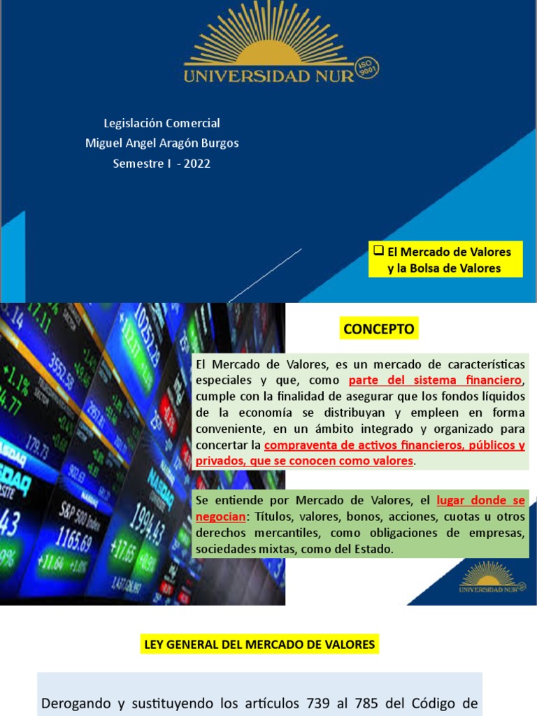 Clase. El Mercado de Valores | PDF | Bolsa de Valores | Bolsa