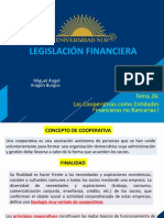 Tema 26. Las Cooperativas. Entidades Financieras No Bancarias.