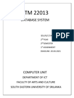 DBMS Continuous Assessment 1