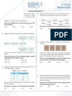 Sınıf Matematik Matematik