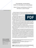 Fonoaudiologia Amamentacao e COVID 19 in