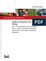 BS 5410-3 - 2016 Code of Practice For Oil Firing
