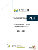 Livret Des Cours 1A