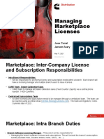 Marketplace Managing Licenses